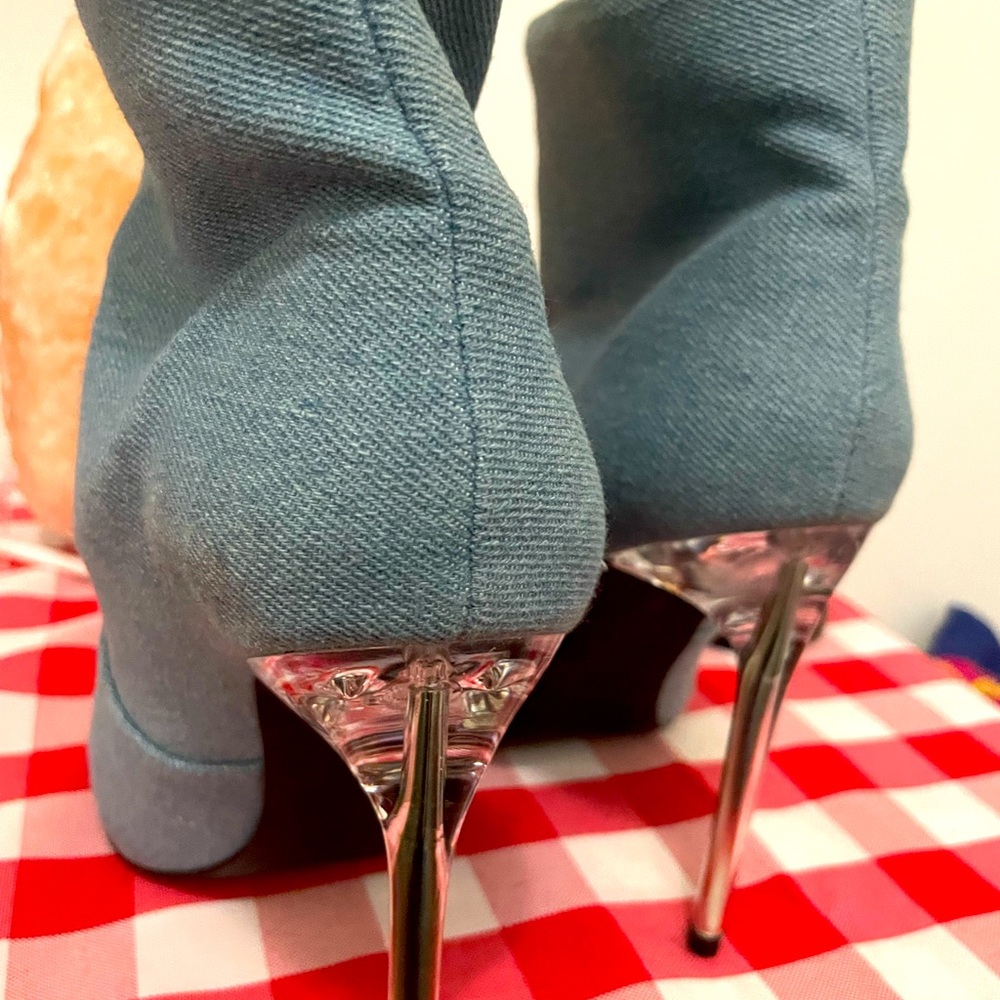 Denim Booties